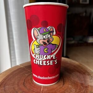 RARE: VINTAGE 2006 CHUCK E. CHEESE'S IN STORE FOUNTAIN DRINK COLLECTIBLE CUP